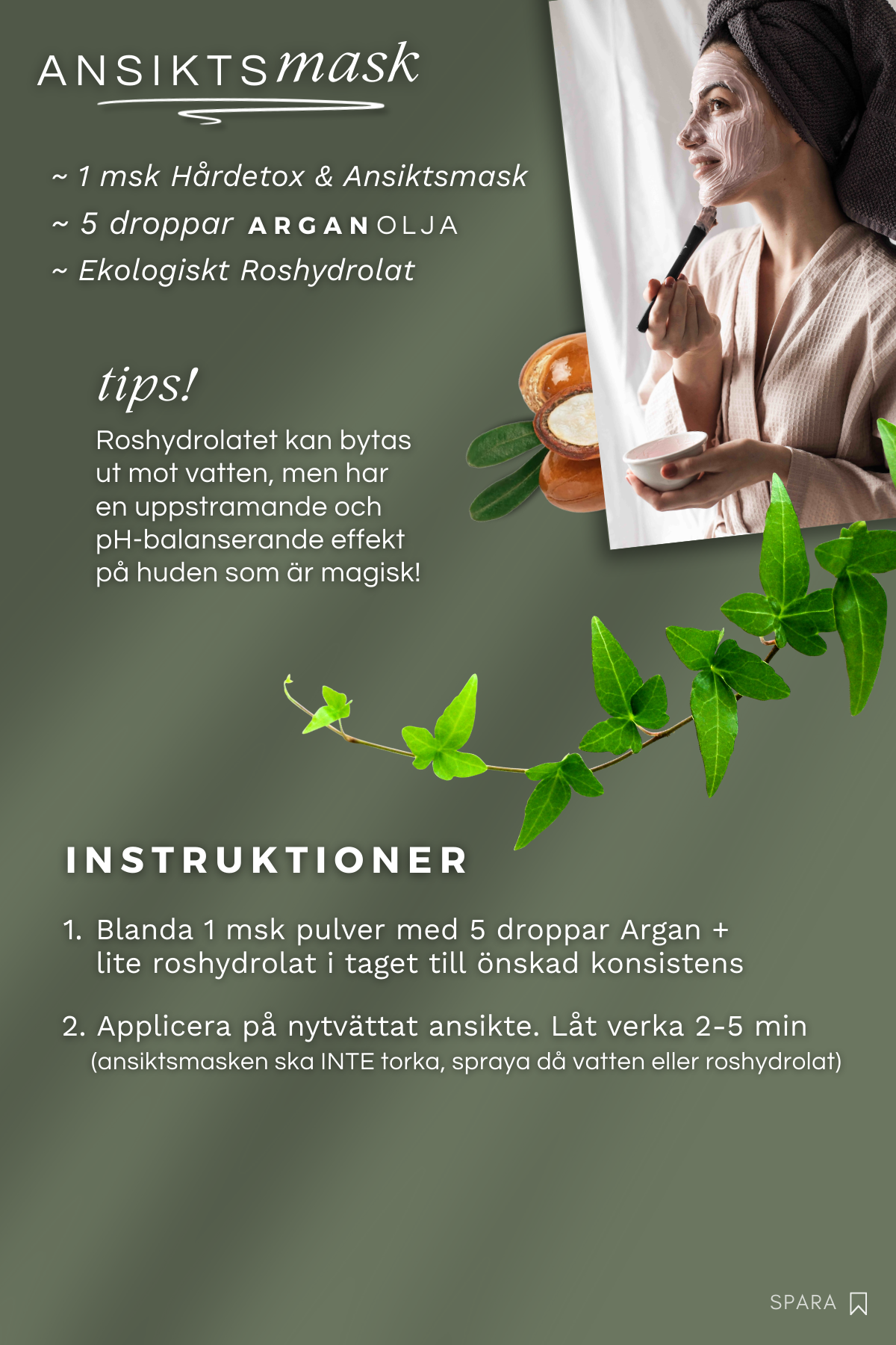 Hårdetox & Ansiktsmask, perfekt när du är ny med naturlig hårvård