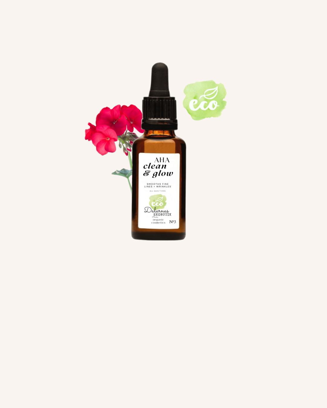AHA Clean & Glow, ECO Facial Nattserum (tidigare Face Oil Acne Treatment)