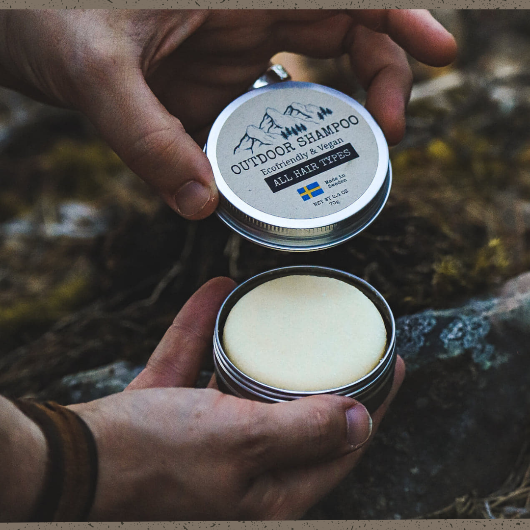 Outdoor Shampoo 70 g, 3 in 1: Schampo, Balsam & Tvål (Schampokaka Sensitive)