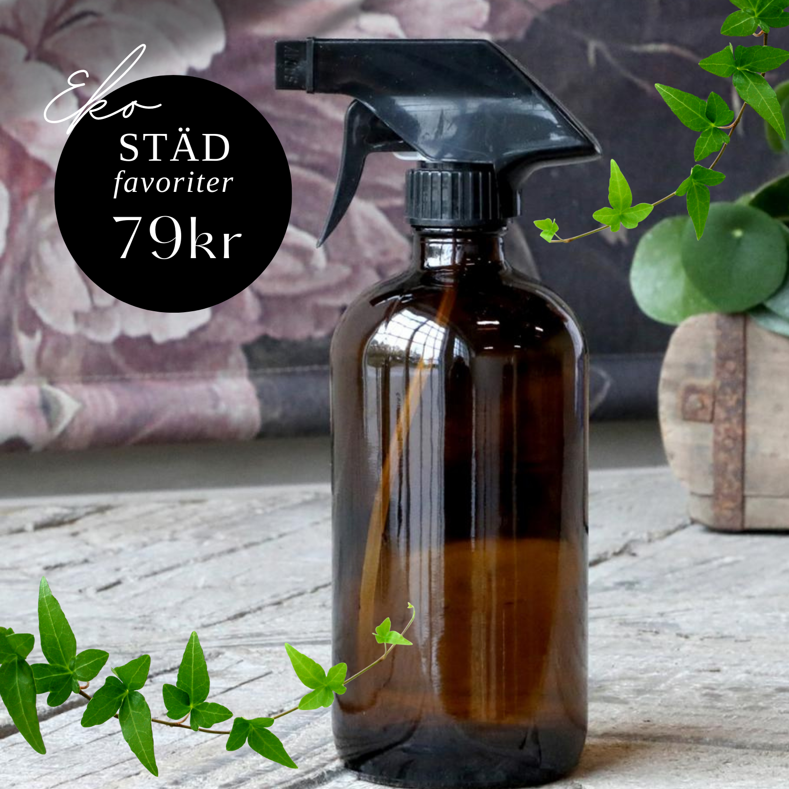 SPRAYFLASKA I GLAS - MOCCA  - 480 ML