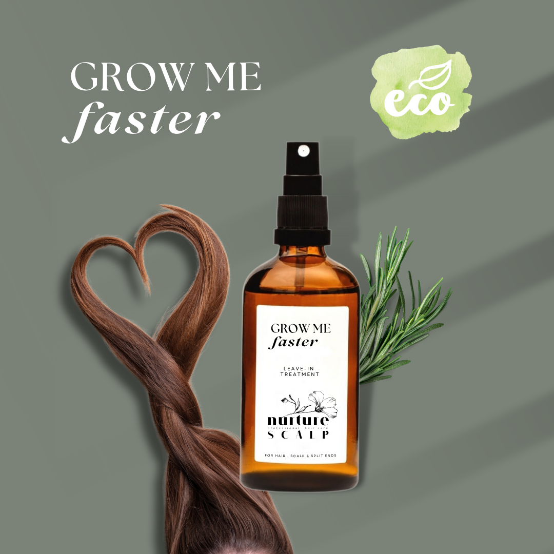 GROW ME FASTER: Rosemary LEAVE-IN Conditioner & Scalp Care för att boosta hårväxt