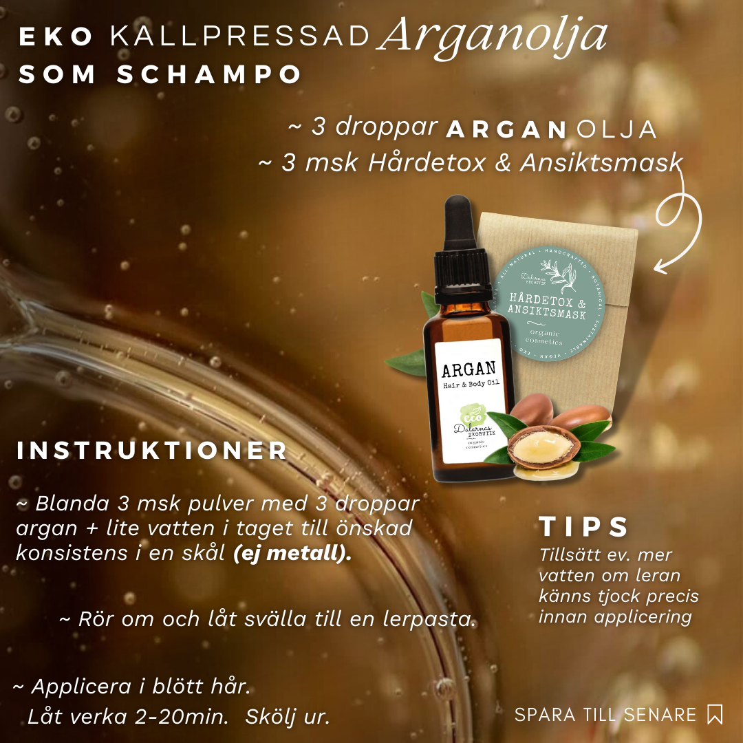 Arganolja EKO, exklusiv, multifunktionell hud- & hårvård