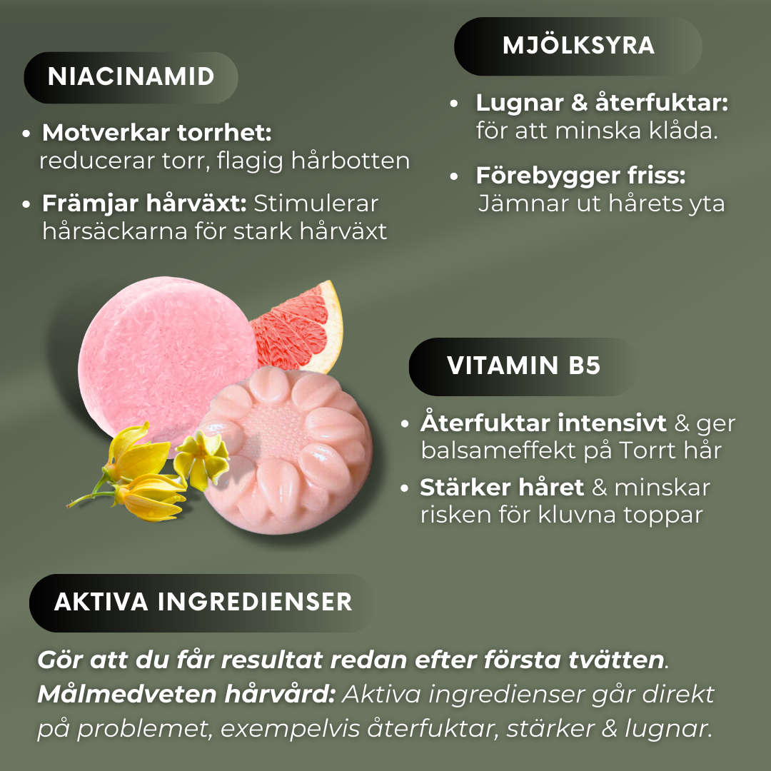 BÄSTSÄLJARE: PRO Growth Deep Moisturizing Shampoo & Cleansing Bar